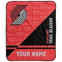 Pegasus Portland Trail Blazers 50" x 60" Split Wordmark Personalized Fleece Blanket