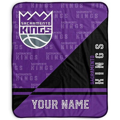 Pegasus Sacramento Kings 50" x 60" Split Wordmark Personalized Fleece Blanket