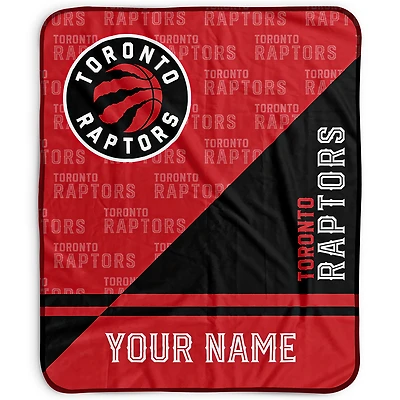Pegasus Toronto Raptors 50" x 60" Split Wordmark Personalized Fleece Blanket