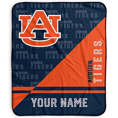 Pegasus Auburn Tigers 50" x 60" Split Wordmark Personalized Fleece Blanket