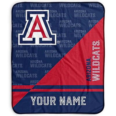 Pegasus Arizona Wildcats 50" x 60" Split Wordmark Personalized Fleece Blanket