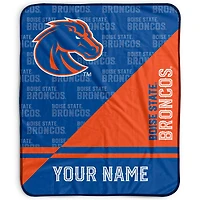 Pegasus Boise State Broncos 50" x 60" Split Wordmark Personalized Fleece Blanket