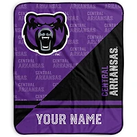 Pegasus Central Arkansas Bears 50" x 60" Split Wordmark Personalized Fleece Blanket