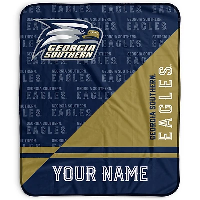 Pegasus Georgia Southern Eagles 50" x 60" Split Wordmark Personalized Fleece Blanket