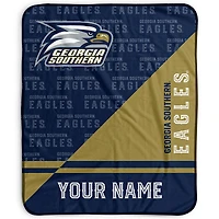 Pegasus Georgia Southern Eagles 50" x 60" Split Wordmark Personalized Fleece Blanket
