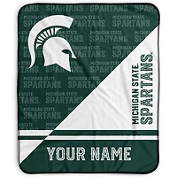 Pegasus Michigan State Spartans 50" x 60" Split Wordmark Personalized Fleece Blanket