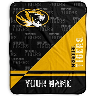 Pegasus Missouri Tigers 50" x 60" Split Wordmark Personalized Fleece Blanket