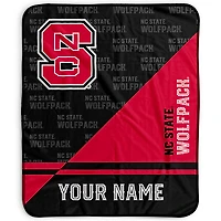 Pegasus NC State Wolfpack 50" x 60" Split Wordmark Personalized Fleece Blanket