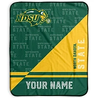 Pegasus NDSU Bison 50" x 60" Split Wordmark Personalized Fleece Blanket