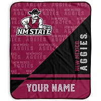 Pegasus New Mexico State Aggies 50" x 60" Split Wordmark Personalized Fleece Blanket