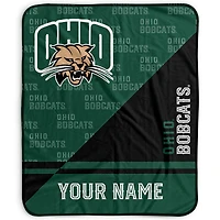 Pegasus Ohio Bobcats 50" x 60" Split Wordmark Personalized Fleece Blanket