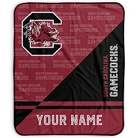 Pegasus South Carolina Gamecocks 50" x 60" Split Wordmark Personalized Fleece Blanket