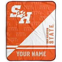 Pegasus Sam Houston State Bearkats 50" x 60" Split Wordmark Personalized Fleece Blanket