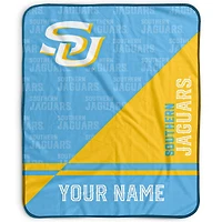 Pegasus Southern University Jaguars 50" x 60" Split Wordmark Personalized Fleece Blanket