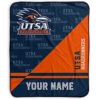 Pegasus UTSA Roadrunners 50" x 60" Split Wordmark Personalized Fleece Blanket