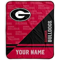 Pegasus Georgia Bulldogs 50" x 60" Split Wordmark Personalized Fleece Blanket