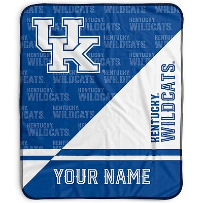 Pegasus Kentucky Wildcats 50" x 60" Split Wordmark Personalized Fleece Blanket