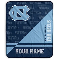Pegasus North Carolina Tar Heels 50" x 60" Split Wordmark Personalized Fleece Blanket