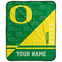 Pegasus Oregon Ducks 50" x 60" Split Wordmark Personalized Fleece Blanket