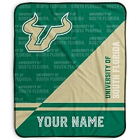 Pegasus South Florida Bulls 50" x 60" Split Wordmark Personalized Fleece Blanket