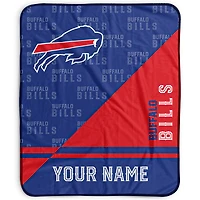 Pegasus Buffalo Bills 50" x 60" Split Wordmark Personalized Fleece Blanket