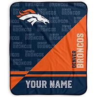 Pegasus Denver Broncos 50" x 60" Split Wordmark Personalized Fleece Blanket