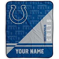Pegasus Indianapolis Colts 50" x 60" Split Wordmark Personalized Fleece Blanket