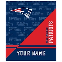Pegasus New England Patriots 50" x 60" Split Wordmark Personalized Fleece Blanket