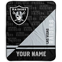 Pegasus Las Vegas Raiders 50" x 60" Split Wordmark Personalized Fleece Blanket