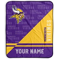 Pegasus Minnesota Vikings 50" x 60" Split Wordmark Personalized Fleece Blanket