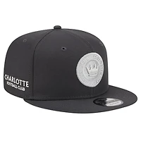 Men's New Era Charcoal Charlotte FC Minted 9FIFTY Snapback Hat