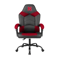 Imperial Black Nebraska Huskers Oversized Office Chair