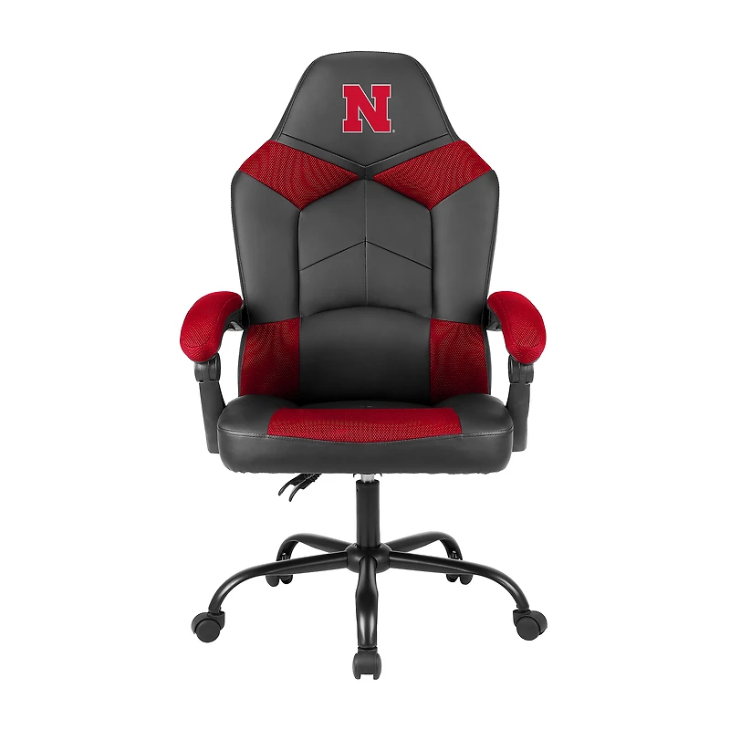 Imperial Black Nebraska Huskers Oversized Office Chair