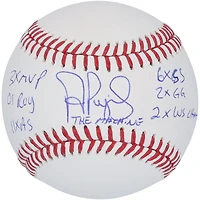 Albert Pujols St. Louis Cardinals Autographed Baseball with Multiple Inscriptions - Limited Edition of 12
