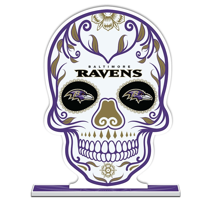 Baltimore Ravens 10" Sugar Skull Standee