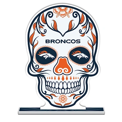 Denver Broncos 10" Sugar Skull Standee