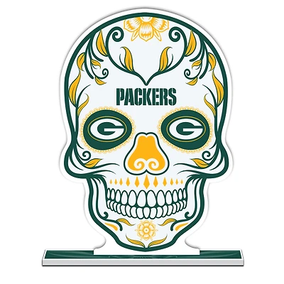 Green Bay Packers 10" Sugar Skull Standee