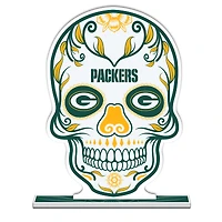Green Bay Packers 10" Sugar Skull Standee