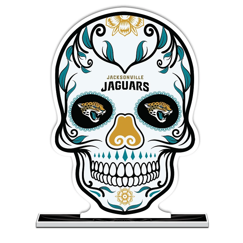 Jacksonville Jaguars 10" Sugar Skull Standee