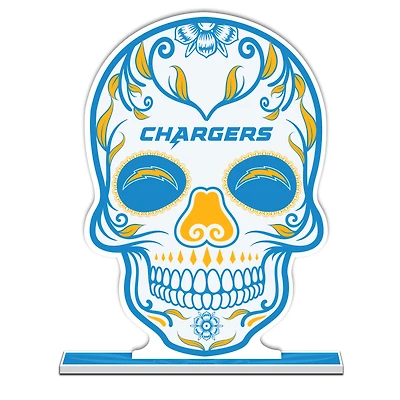Los Angeles Chargers 10" Sugar Skull Standee