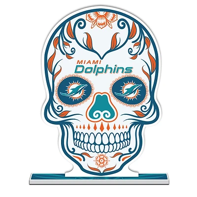 Miami Dolphins 10" Sugar Skull Standee