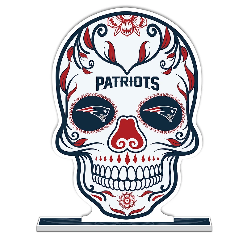 New England Patriots 10" Sugar Skull Standee