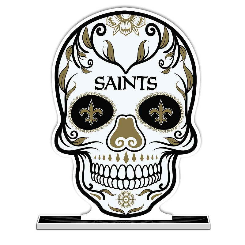 New Orleans Saints 10" Sugar Skull Standee