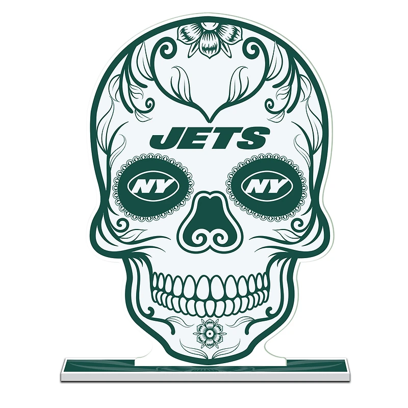New York Jets 10" Sugar Skull Standee
