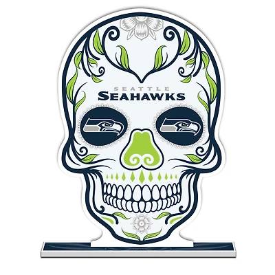 Seattle Seahawks 10" Sugar Skull Standee