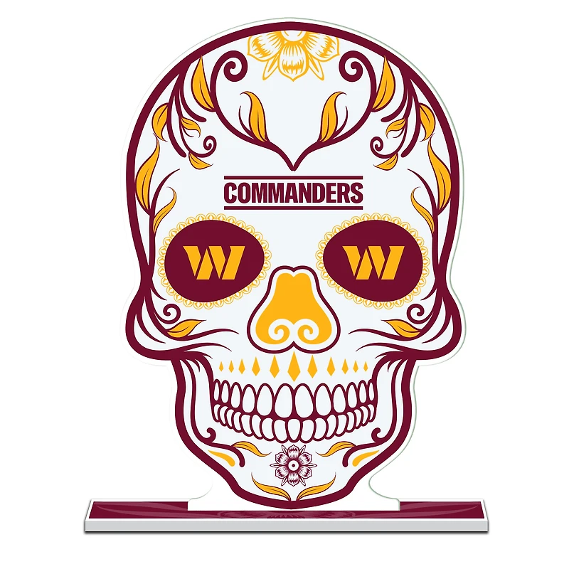 Washington Commanders 10" Sugar Skull Standee