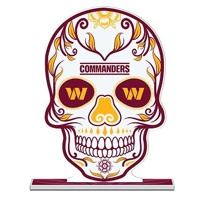 Washington Commanders 10" Sugar Skull Standee