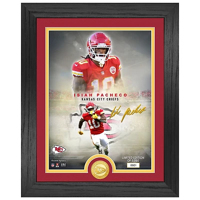 Highland Mint Isiah Pacheco Kansas City Chiefs 13'' x 16'' Bronze Coin Photo Mint