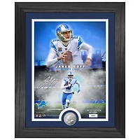 Highland Mint Jared Goff Detroit Lions 13'' x 16'' Silver Coin Photo Mint