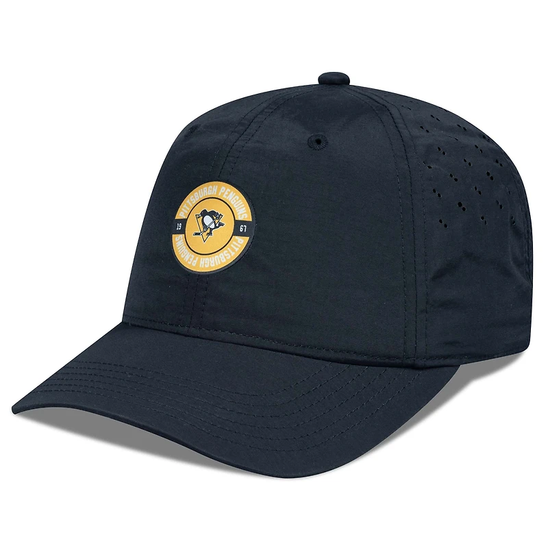 Women's Levelwear Black Pittsburgh Penguins Haven Adjustable Hat
